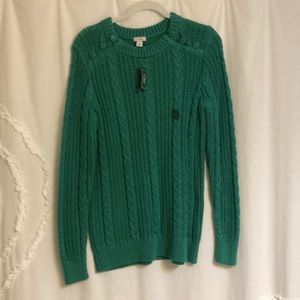 Women’s LL Bean Rope Stitch Crew Neck Sweater
